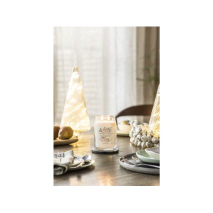 Yankee Candle - Dišeča sveča WHITE SPRUCE & GRAPEFRUIT velika 567g 60-90 ur.