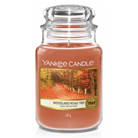 Yankee Candle - Dišeča sveča WOODLAND ROAD TRIP big 623g 110-150 ur