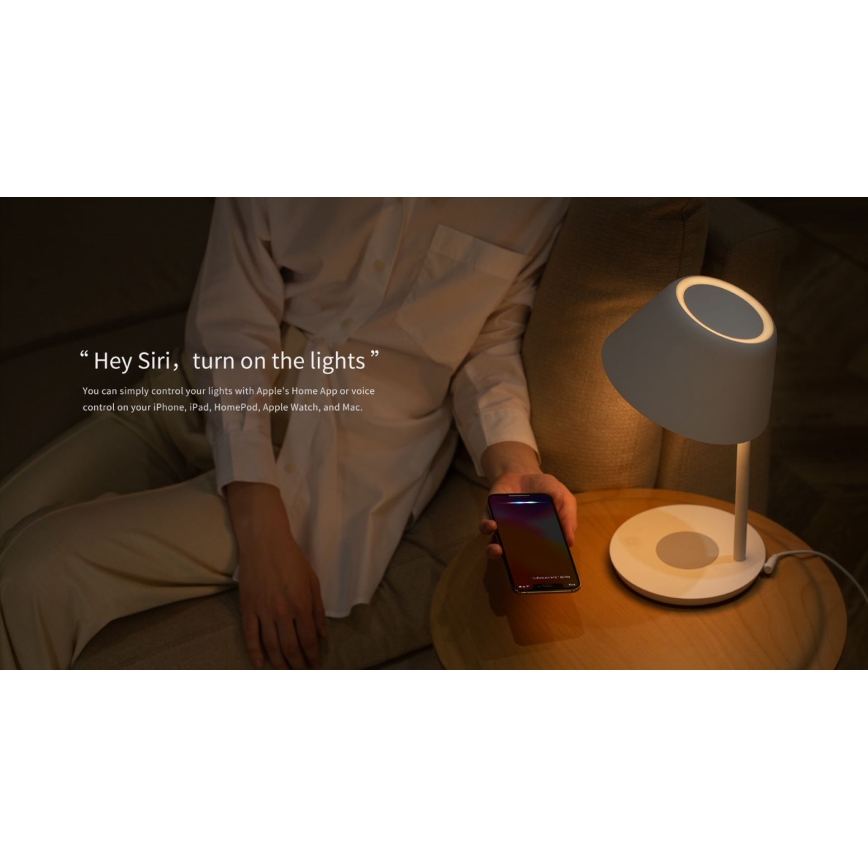 Yeelight - LED Zatemnitvena namizna svetilka z brezžičnim polnjenjem Staria Bedside Lamp Pro LED/20W/230V Wi-Fi