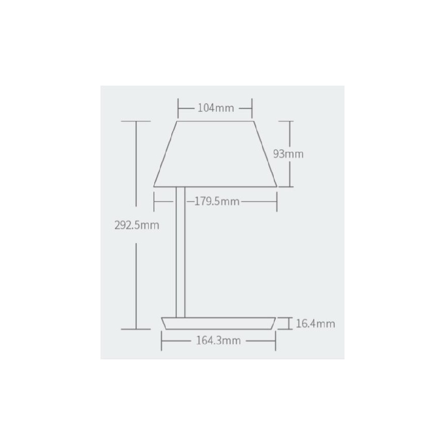 Yeelight - LED Zatemnitvena namizna svetilka z brezžičnim polnjenjem Staria Bedside Lamp Pro LED/20W/230V Wi-Fi