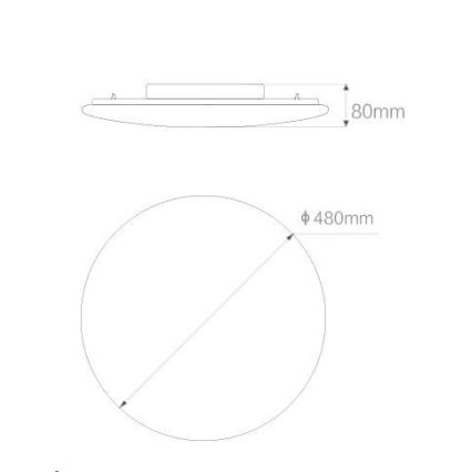 Yeelight - LED Zatemnitvena svetilka GALAXY LED/32W/230V Wi-Fi Ra95 + Daljinski upravljalnik