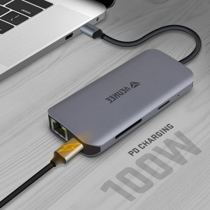 Yenkee - Multi-port adapter 8in1 USB tip C