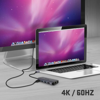 Yenkee - Multi-port adapter 8in1 USB tip C