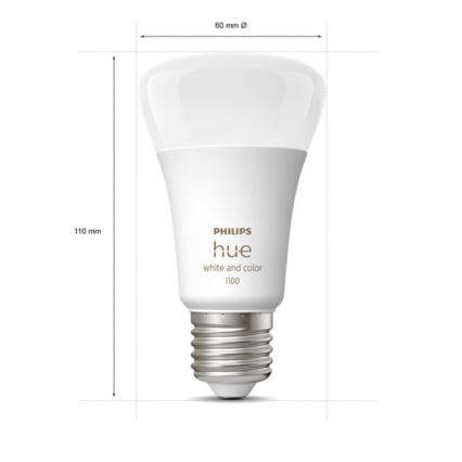 Osnovni komplet Philips Hue WHITE AND COLOR AMBIANCE 2xE27/9W/230V 2000-6500K + Hue bridge