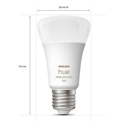 Začetni komplet Philips Hue WHITE AND COLOR AMBIANCE 3xE27/9W/230V 2000-6500K + povezovalna naprava