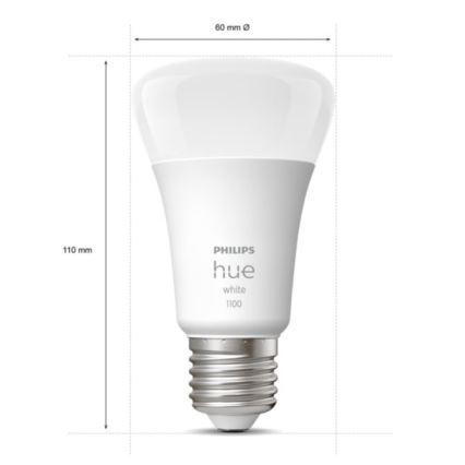 Začetni paket Philips Hue WHITE 2xE27/9,5W 2700K + Hue Bridge