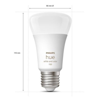 Začetni set Philips Hue WHITE AND COLOR AMBIANCE 3xE27/9W 2000-6500K + povezovalna naprava