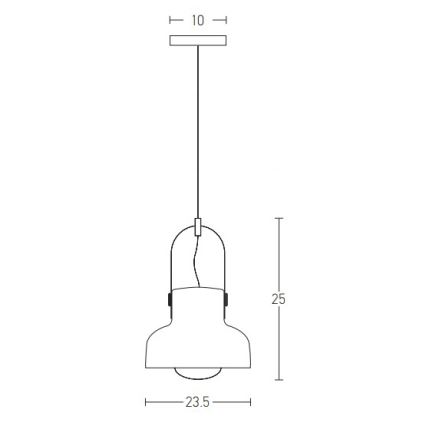 Zambelis 18190 - Lestenec na vrvici 1xE27/40W/230V