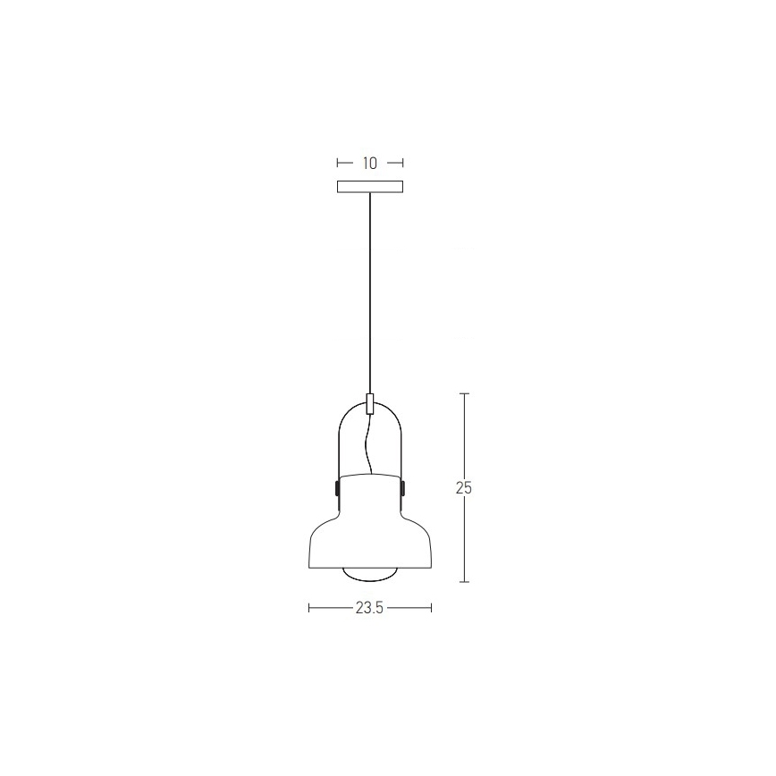 Zambelis 18191 - Lestenec na vrvici 1xE27/40W/230V