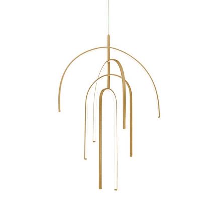Zambelis 1933 - LED Zatemnitveni lestenec na vrvici LED/96W/230V zlat