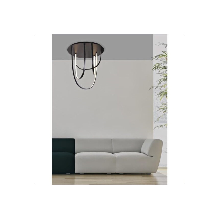 Zambelis 1951 - LED Zatemnitveni nadgradni lestenec LED/80W/230V črn