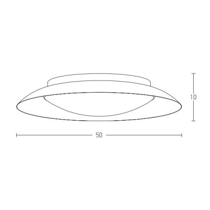 Zambelis 1959 - LED Stropna svetilka LED/28W/230V pr. 50 cm baker