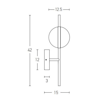 Zambelis 2003 - LED Stenska svetilka LED/8W/230V