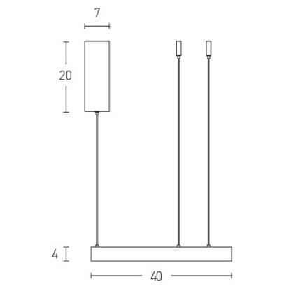 Zambelis 2005 - LED Zatemnitveni lestenec na vrvici LED/25W/230V zlat