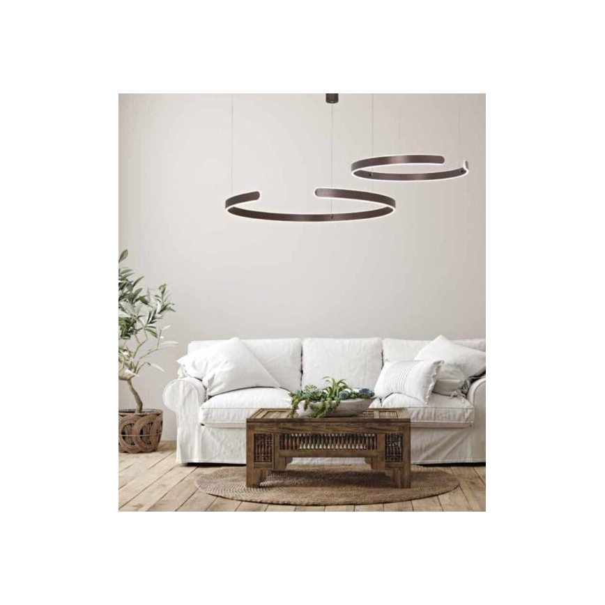 Zambelis 2013 - LED Zatemnitveni lestenec na vrvici LED/40W/230V rjav