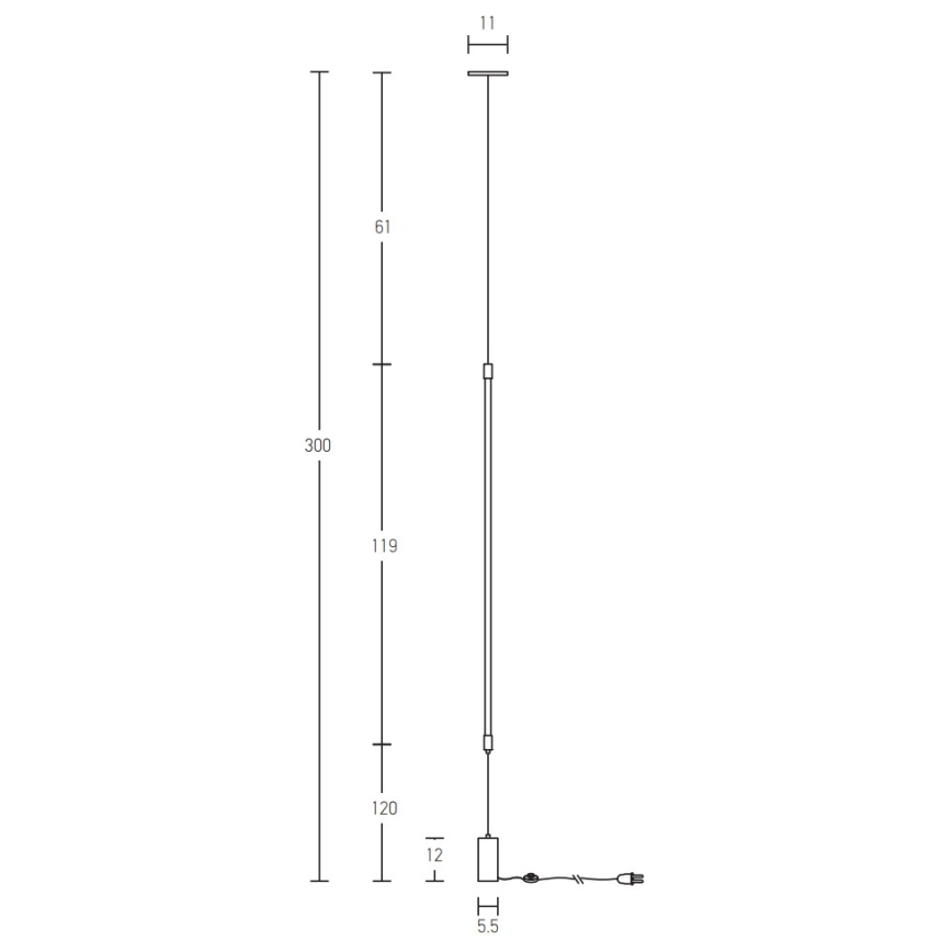Zambelis 20184 - LED Talna svetilka LED/22W/230V