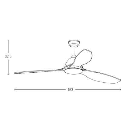 Zambelis 20258 - Stropni ventilator + daljinski upravljalnik