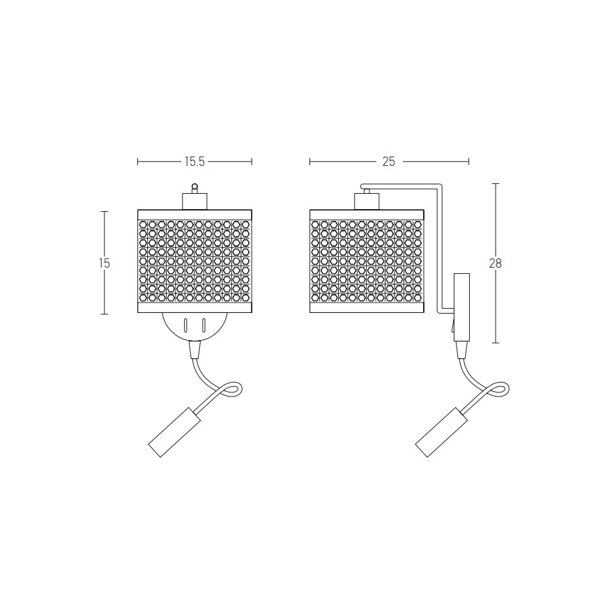Zambelis 20355 - LED Stenska svetilka 1xE27/40W + LED/3W/230V ratan