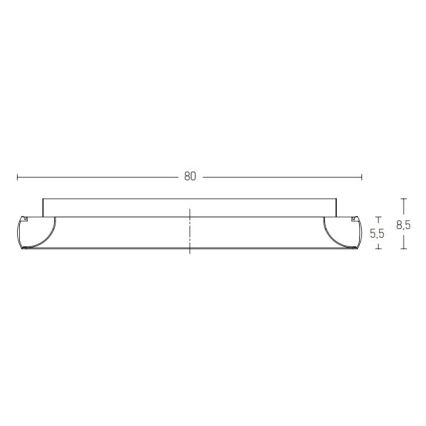 Zambelis 2056 - LED Zatemnitvena stropna svetilka LED/60W/230V pr. 80 cm črna