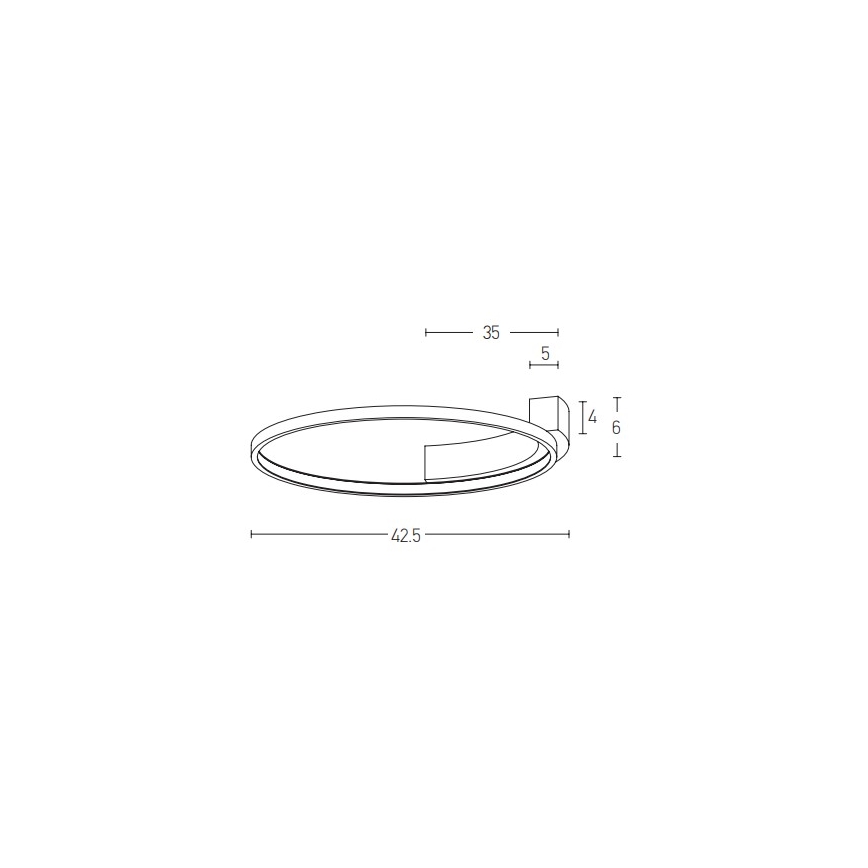 Zambelis 2075 - LED Stenska svetilka LED/25W/230V pr. 42,5 cm bela