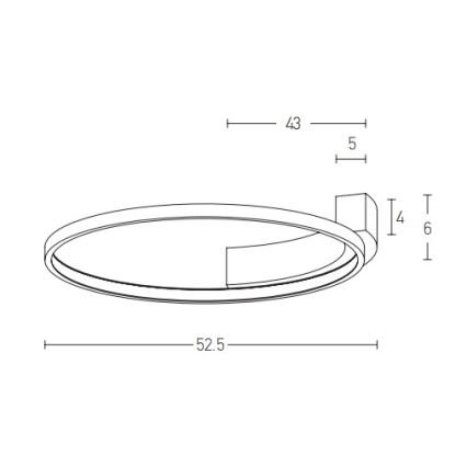 Zambelis 2077 - LED Stenska svetilka LED/31W/230V pr. 52,5 cm bela