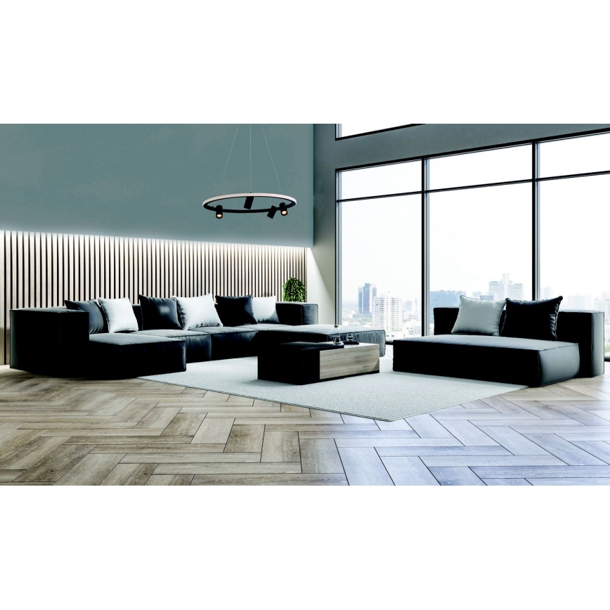 Zambelis 22013 - LED Zatemnitveni lestenec na vrvici LED/59W/230V pr. 79 cm črn
