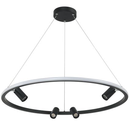 Zambelis 22013 - LED Zatemnitveni lestenec na vrvici LED/59W/230V pr. 79 cm črn