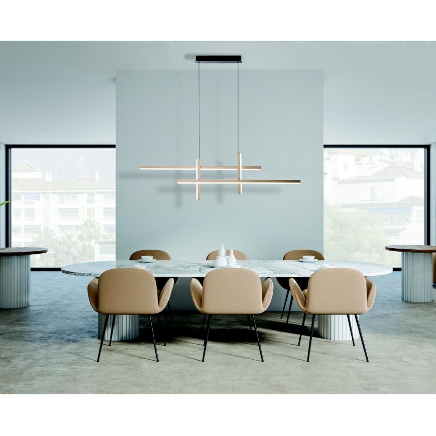 Zambelis 22022 - LED Zatemnitveni lestenec na vrvici LED/41W/230V zlata