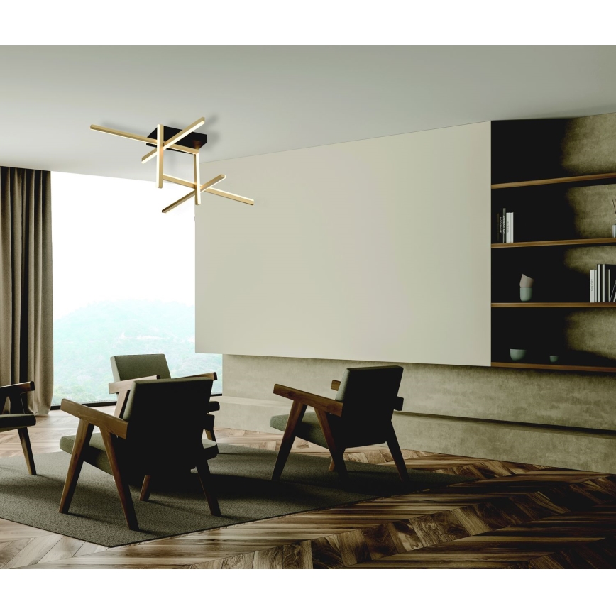 Zambelis 22026 - LED Zatemnitveni nadgradni lestenec LED/46W/230V zlata