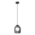 Zambelis 22051 - Eleganten viseči lestenec na kablu, 1xG9/5W/230V, premer 18 cm, črna