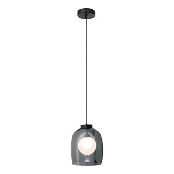 Zambelis 22051 - Eleganten viseči lestenec na kablu, 1xG9/5W/230V, premer 18 cm, črna