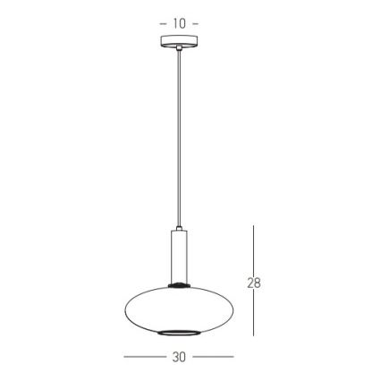 Zambelis 22072 - Lestenec na vrvici 1xE27/40W/230V pr. 30 cm zlata