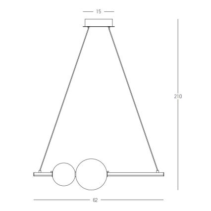 Zambelis 22109 - LED Zatemnitveni lestenec na vrvici LED/11W/230V črn