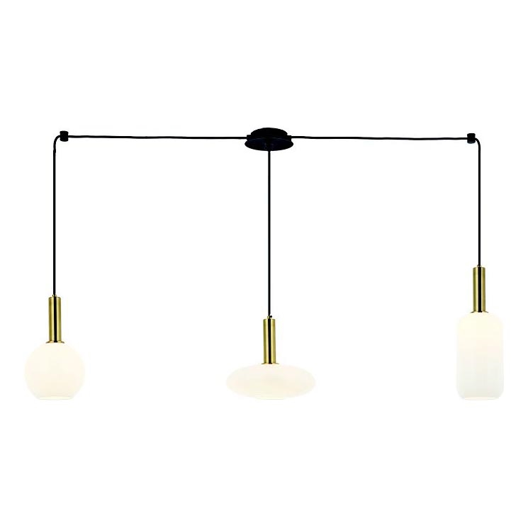 Zambelis 22151 - Lestenec na vrvici 3xE27/40W/230V pajek zlata