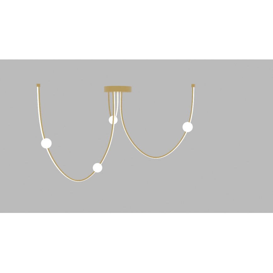 Zambelis 22248 - LED Zatemnitveni lestenec na vrvici LED/42W/230V zlata