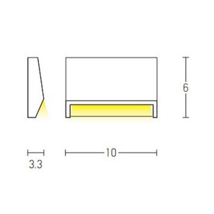 Zambelis E181 - LED Zunanja stopniščna svetilka LED/1,5W/230V IP54 antracit