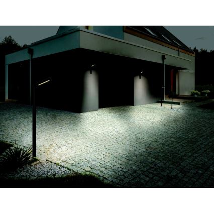 Zambelis E205 - LED Zunanja stenska svetilka LED/10W/230V IP54 antracit