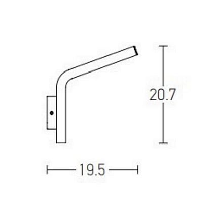 Zambelis E205 - LED Zunanja stenska svetilka LED/10W/230V IP54 antracit