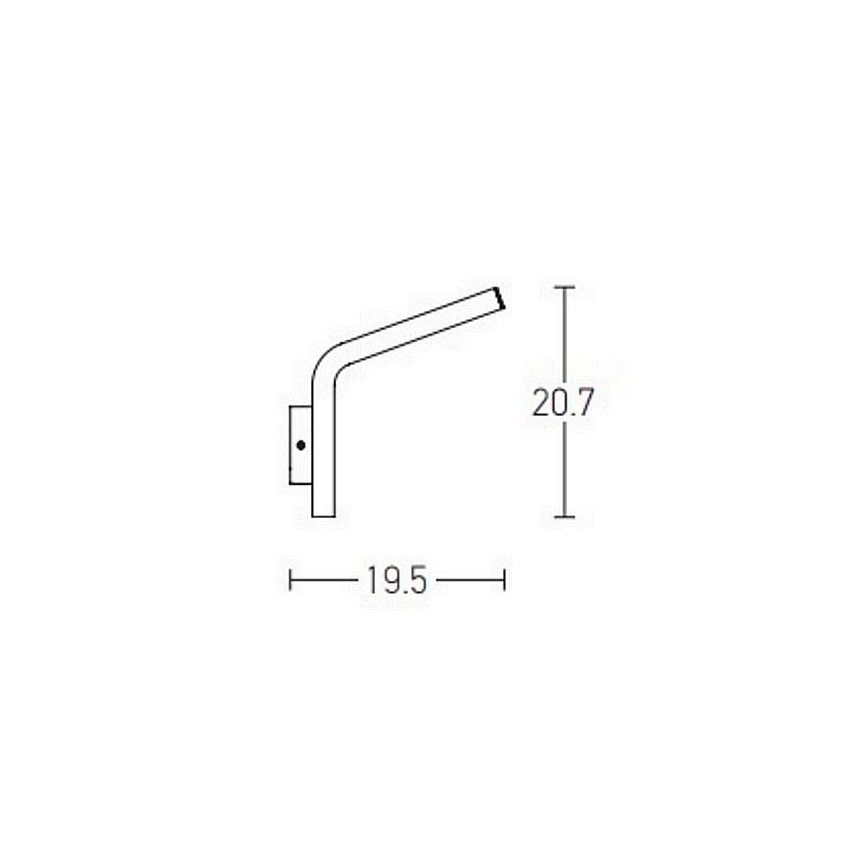 Zambelis E205 - LED Zunanja stenska svetilka LED/10W/230V IP54 antracit