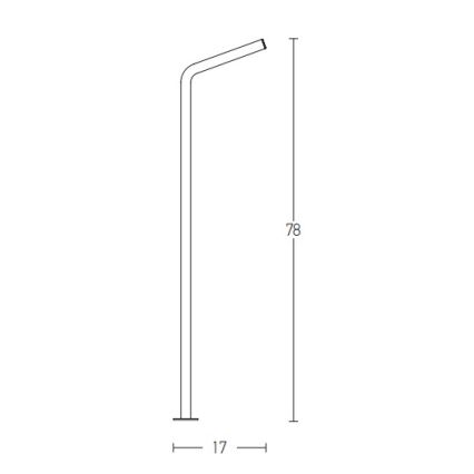 Zambelis E206 - LED Zunanja svetilka LED/10W/230V IP54 antracit