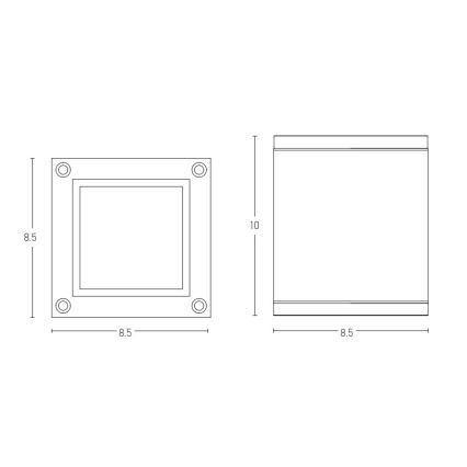 Zambelis E269 - Zunanji reflektor 1xGU10/35W/230V IP65 antracit