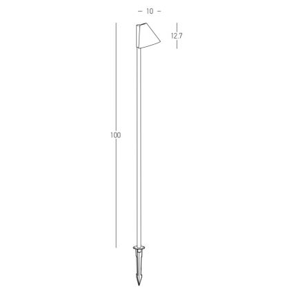 Zambelis E282 - Zunanja svetilka 1xGU10/20W/230V IP65 antracit