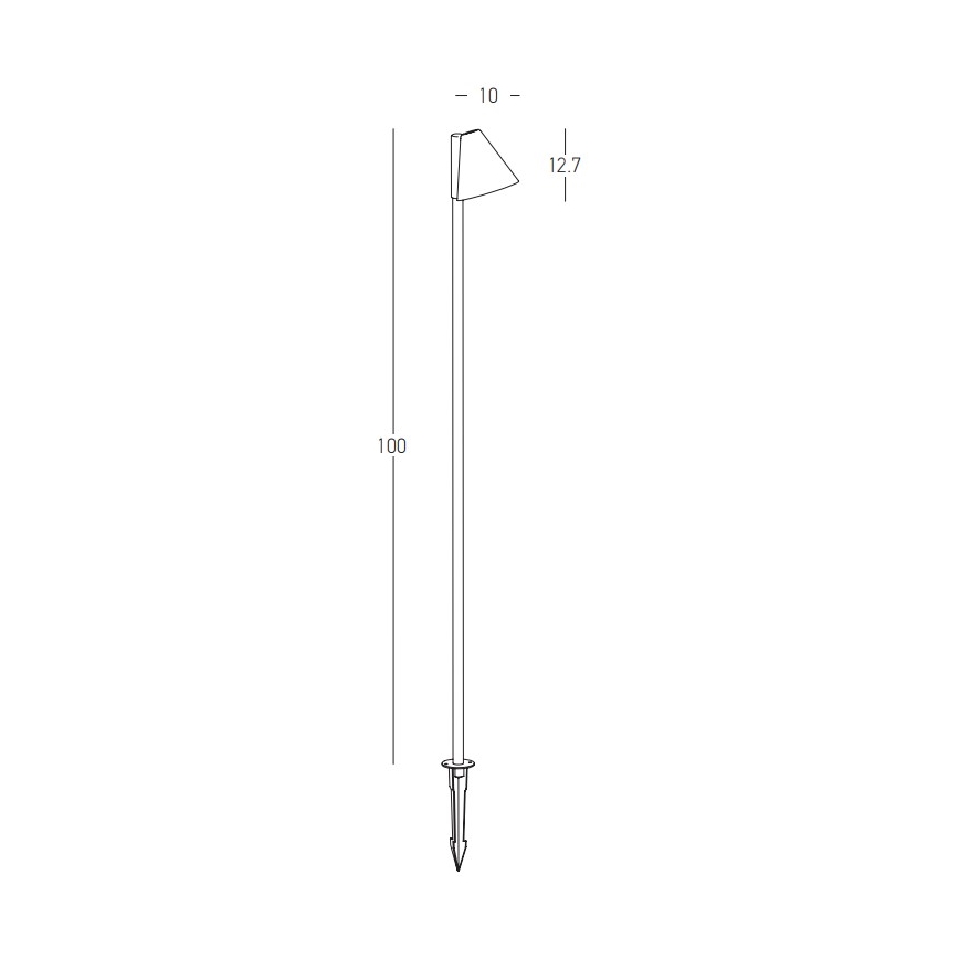 Zambelis E282 - Zunanja svetilka 1xGU10/20W/230V IP65 antracit