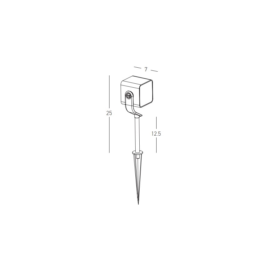 Zambelis E286 - LED Zunanja svetilka LED/12W/230V IP65 antracit