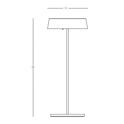 Zambelis E289 - LED Zatemnitvena zunanja svetilka LED/2,2W/5V IP54 črna