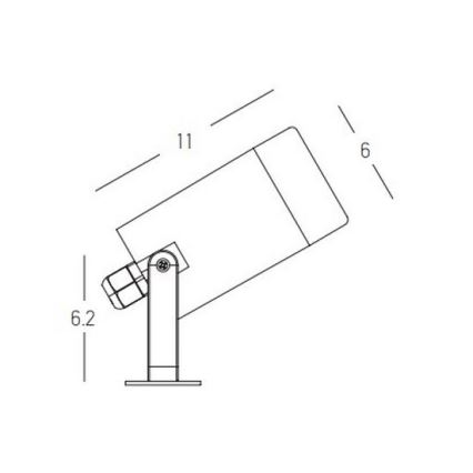 Zambelis E311 - Zunanja svetilka 1xGU10/7W/230V IP54