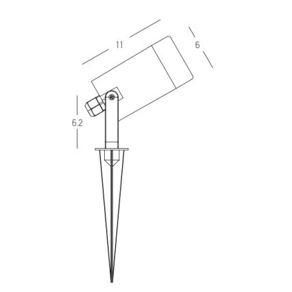 Zambelis E312 - Zunanja svetilka 1xGU10/7W/230V IP54