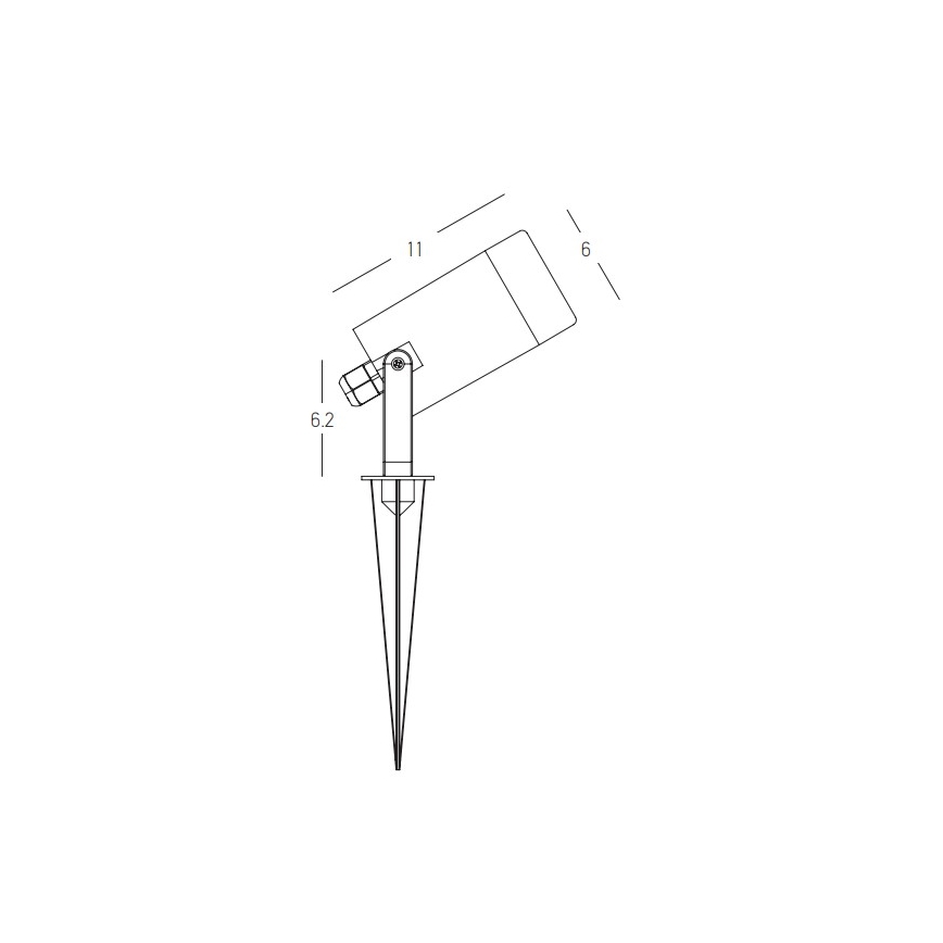 Zambelis E312 - Zunanja svetilka 1xGU10/7W/230V IP54