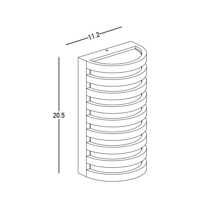 Zambelis E341 - LED Zunanja stenska svetilka LED/10W/230V 3000K IP65 rjava