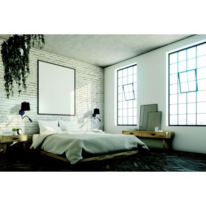 Zambelis H57 - LED Fleksibilna svetilka LED/3W + 1xE27/40W/230V črna